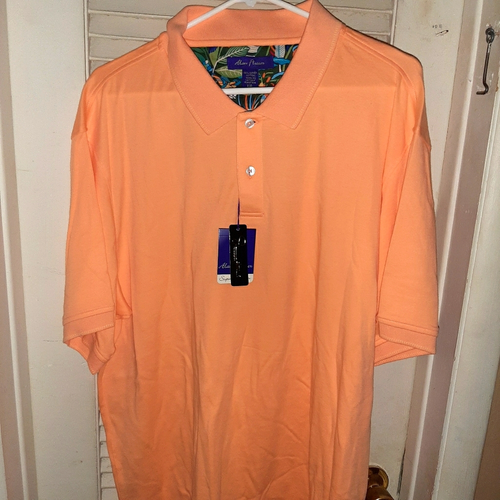 Alan Flusser Light Orange Polo shirt